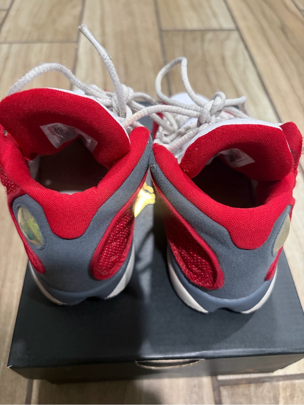 Jordan 13 Retro Gym Red/Black-Flint Gray-White sneakers in US 11C - Picture 11 of 14
